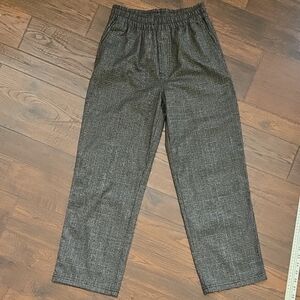 H&M Black and White Plaid Dress Pants